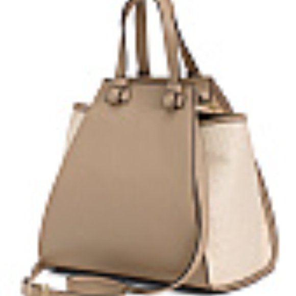 DIVINA FIRENZE  Leather And Raffia Hammock Tote - Picture 7 of 8